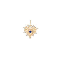 Mini (12mm) Radiant Heart Birthstone Medallion