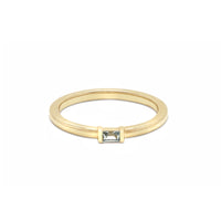 Single Baguette Birthstone Stack Ring