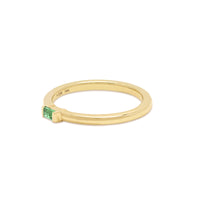 Single Baguette Birthstone Stack Ring