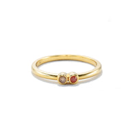 2 Stone Duo Stack Ring
