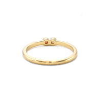 2 Stone Duo Stack Ring