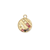 Mini (12mm) Lily Dove Medallion - "Warrior" - 7 Stones