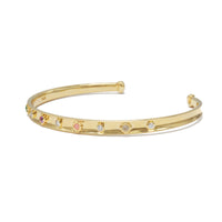Love Note Cuff - "Love" - 4 Stones