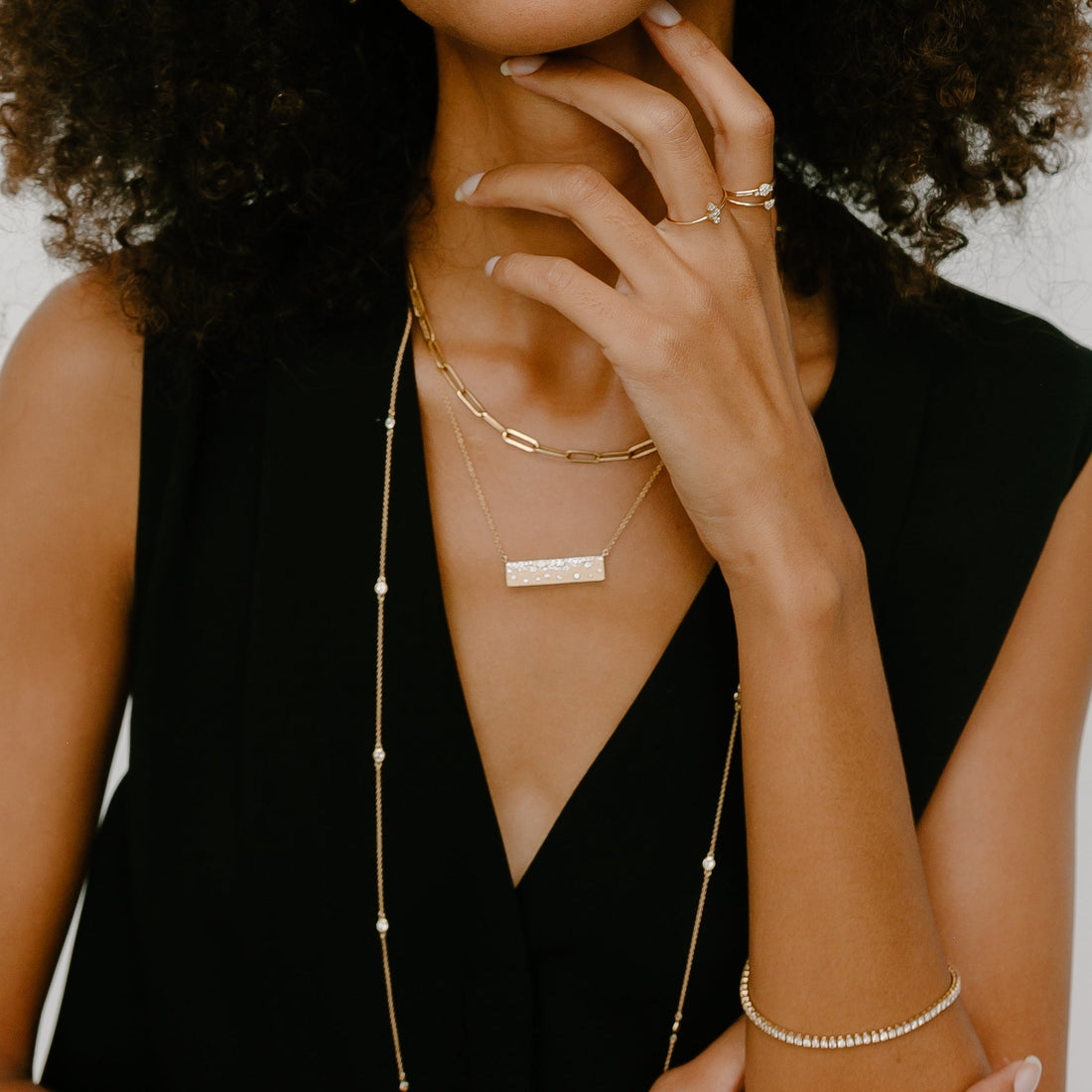Heavy Link Paperclip Chain Necklace