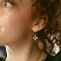 Harmony "LOVE" Gemstone Dangle Earrings - 4 Stones