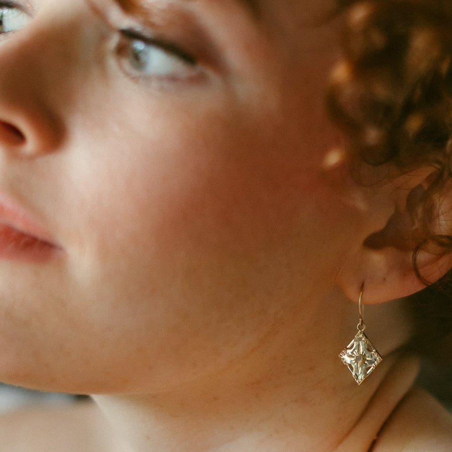 Harmony Gemstone Dangle Earrings - Single Stone