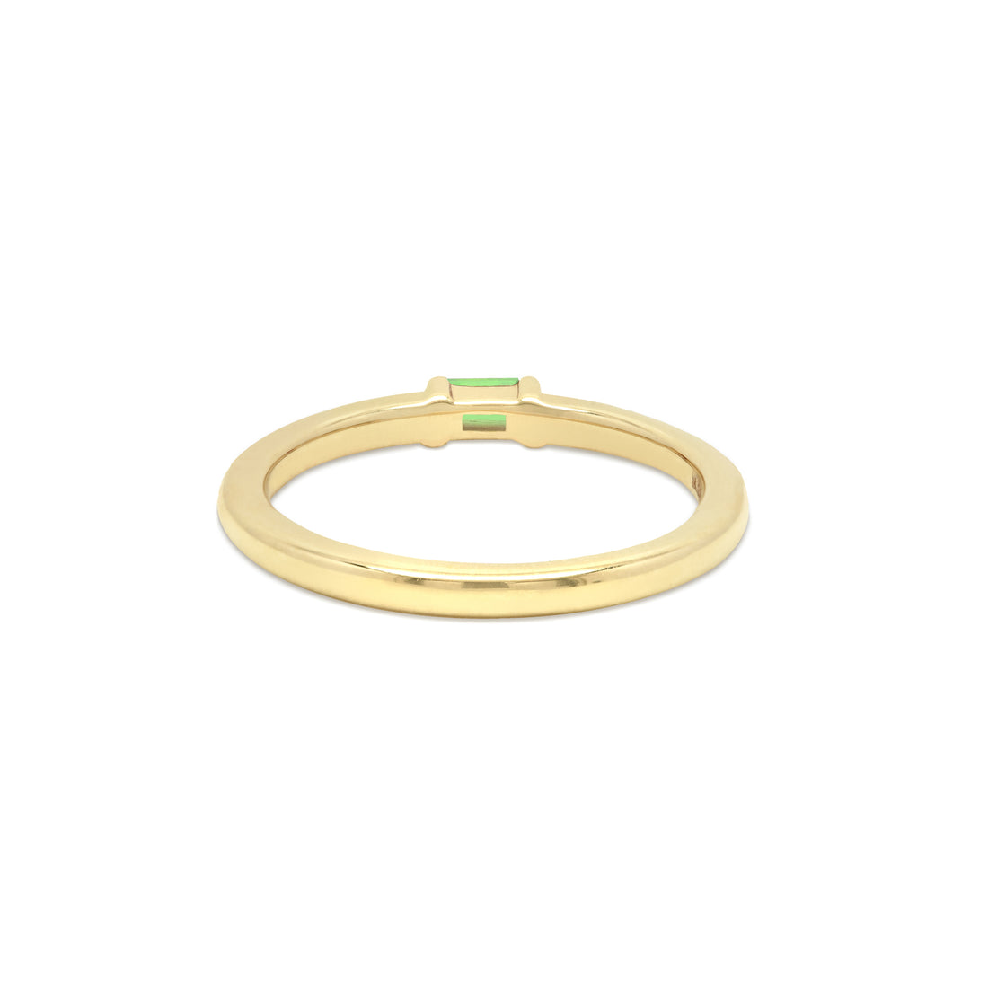 Single Baguette Birthstone Stack Ring