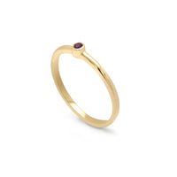 Single Birthstone Stack Ring