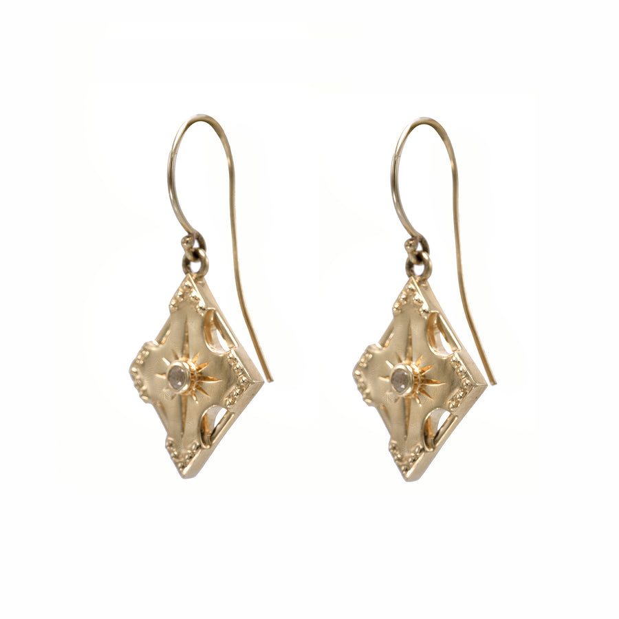 Harmony Gemstone Dangle Earrings - Single Stone