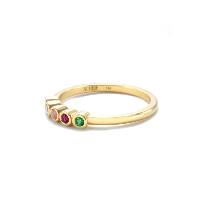 5 Stone "Adore" Stack Ring