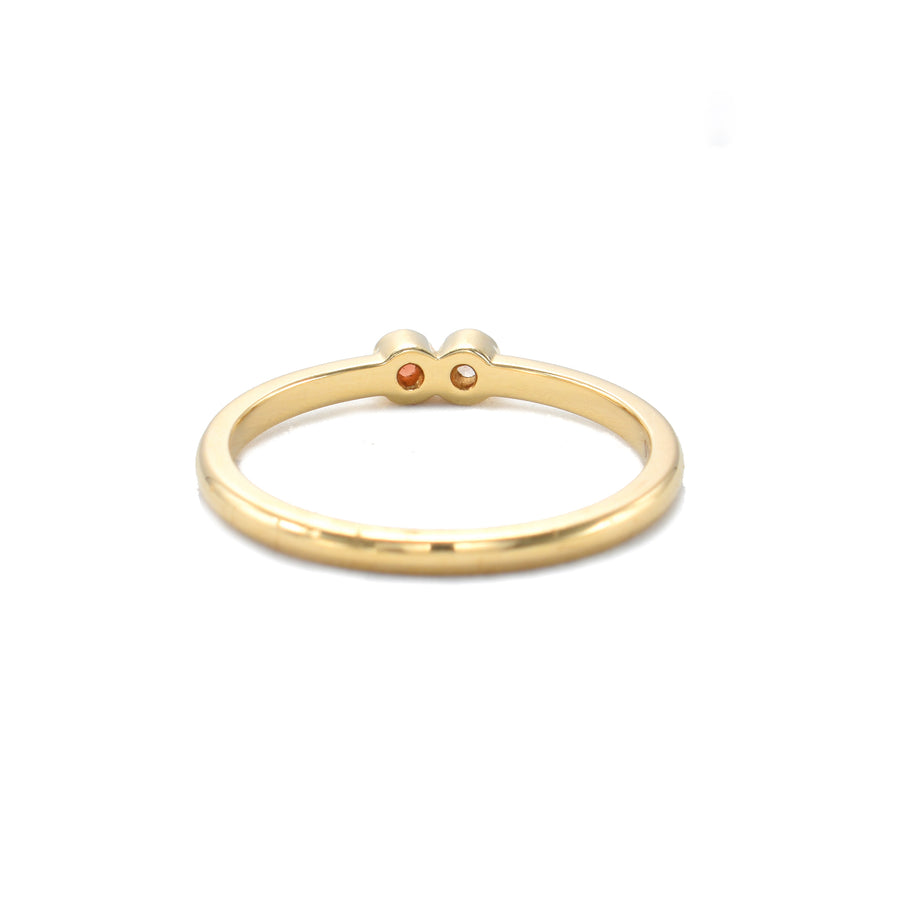 2 Stone Duo Stack Ring
