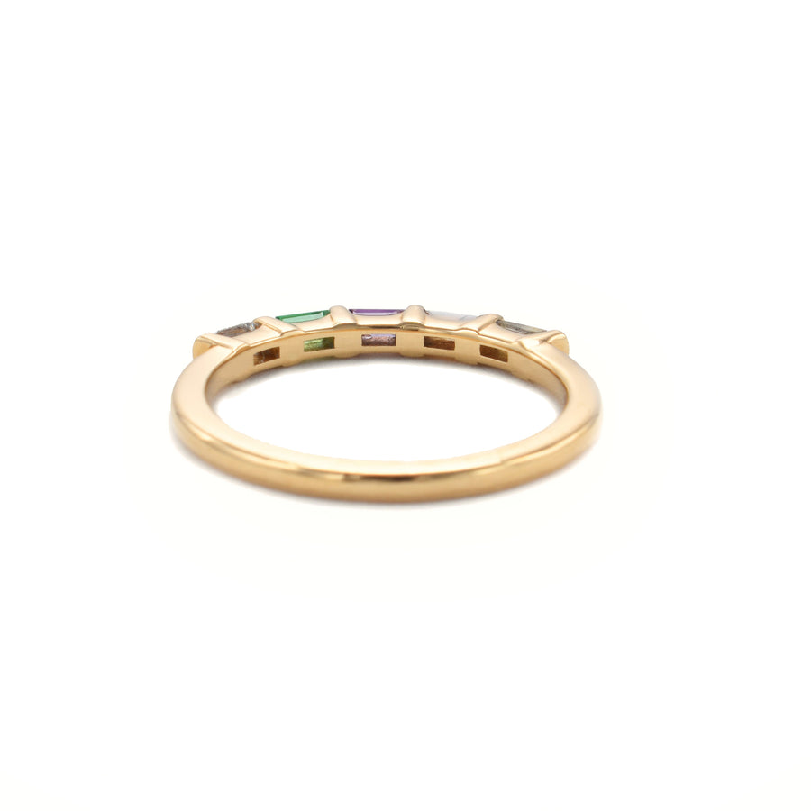 5 Stone Baguette "Loved" Stack Ring