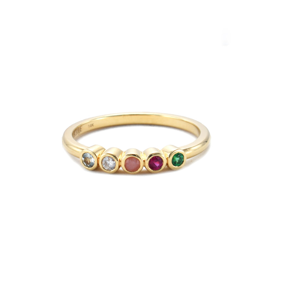 5 Stone "Adore" Stack Ring