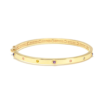 Love Note Bangle - Birthstones - 7 Stones