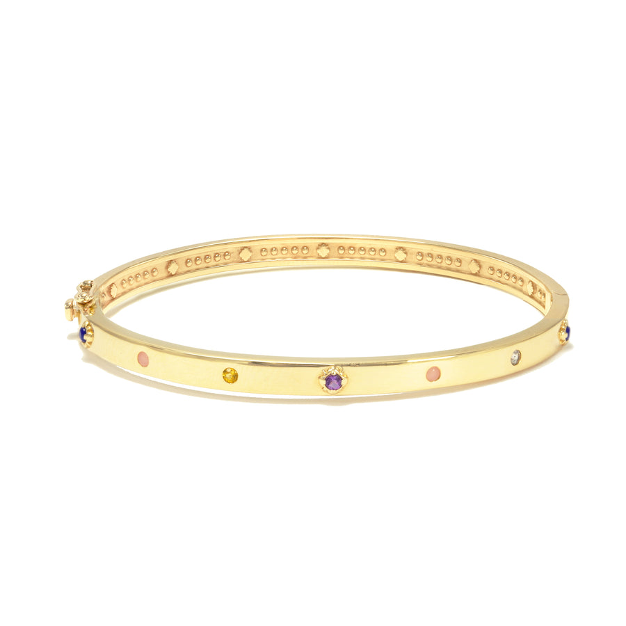 Love Note Bangle - Birthstones - 7 Stones