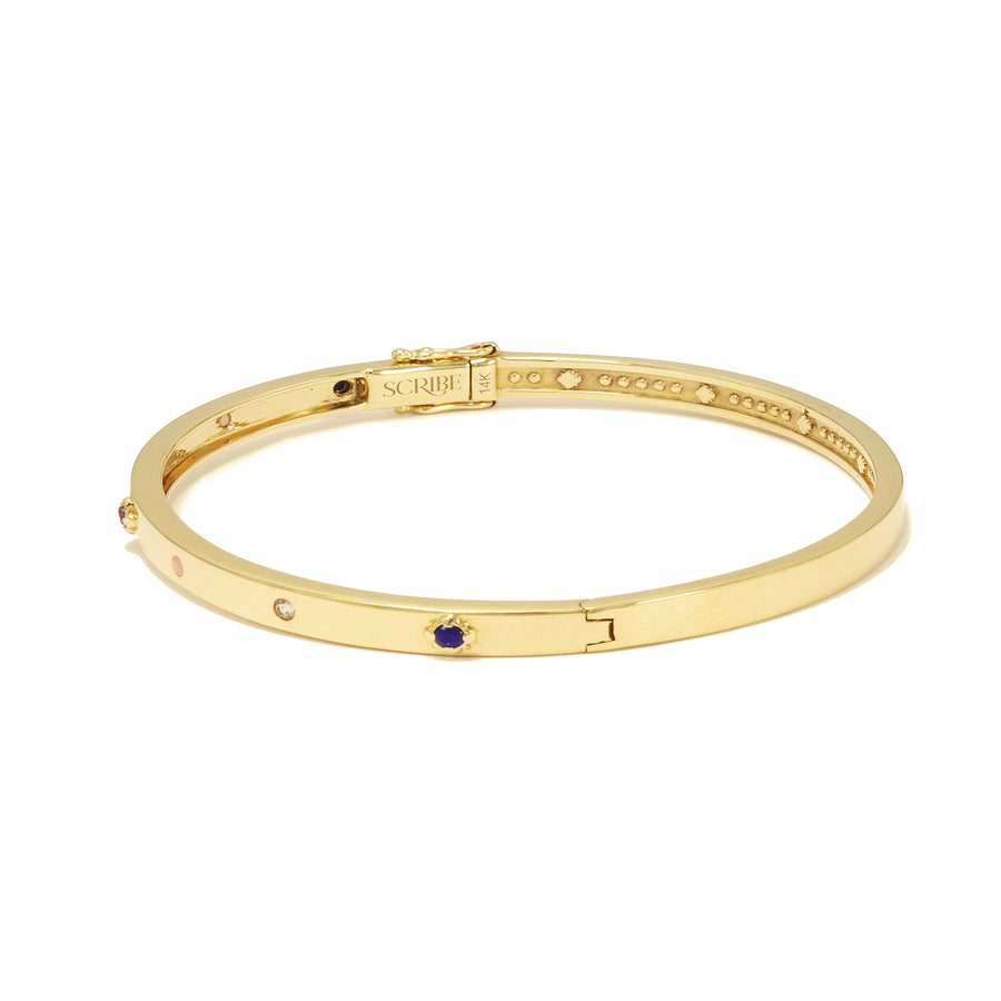 Love Note Bangle - Birthstones - 7 Stones