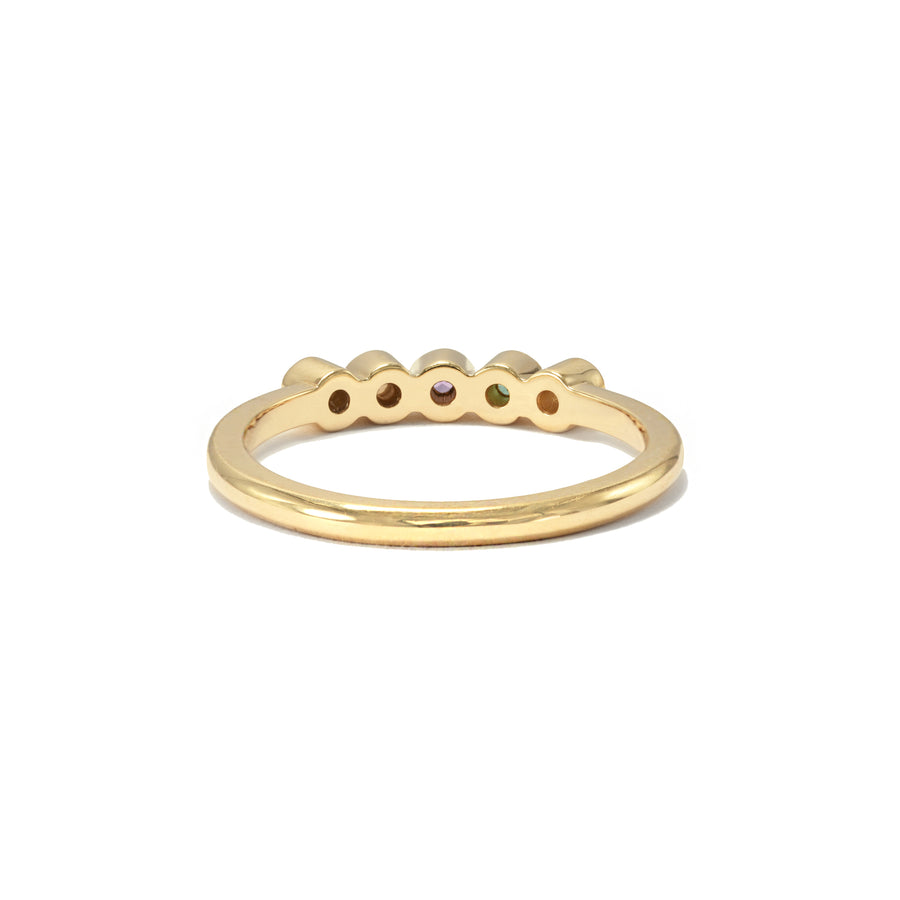 5 Stone "Loved" Stack Ring