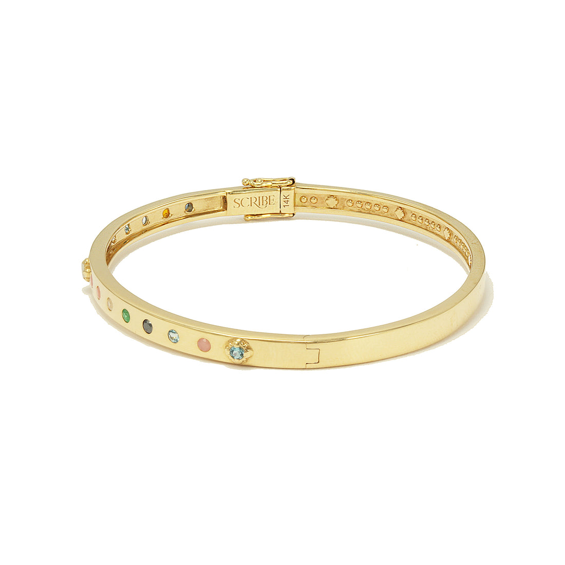 Love Note Bangle - "To The Moon And Back" - 16 Stones