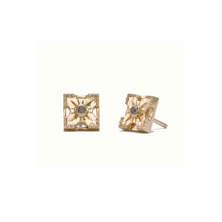 Petite Harmony Gemstone Stud Earrings - Single Stone