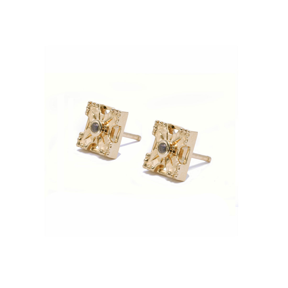 Petite Harmony Gemstone Stud Earrings - Single Stone