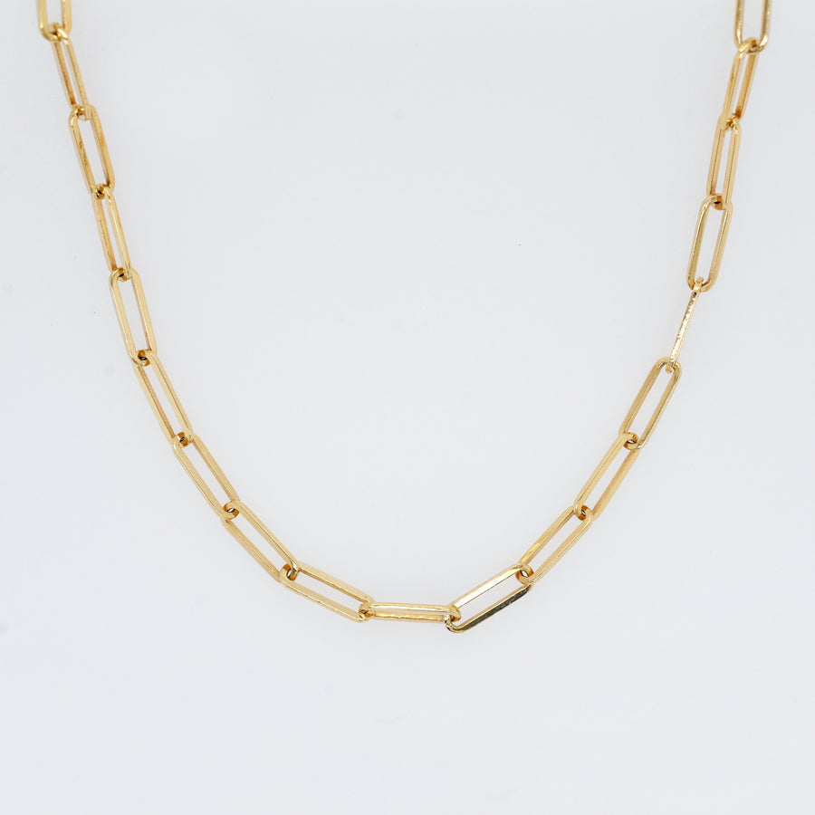 Heavy Link Paperclip Chain Necklace