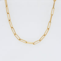 Heavy Link Paperclip Chain Necklace