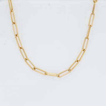 Heavy Link Paperclip Chain Necklace