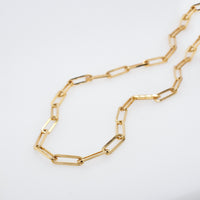 Heavy Link Paperclip Chain Necklace
